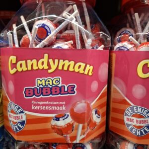 Candyman Mac Bubble Kersen 100 stuks