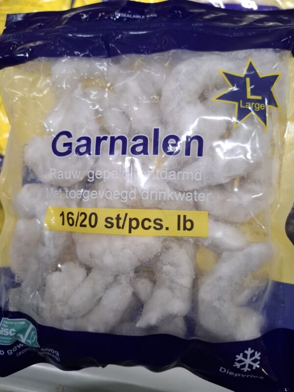 Rauwe garnalen ASC Diepvries 16/20 (winkeliers kunnen contact opnemen)