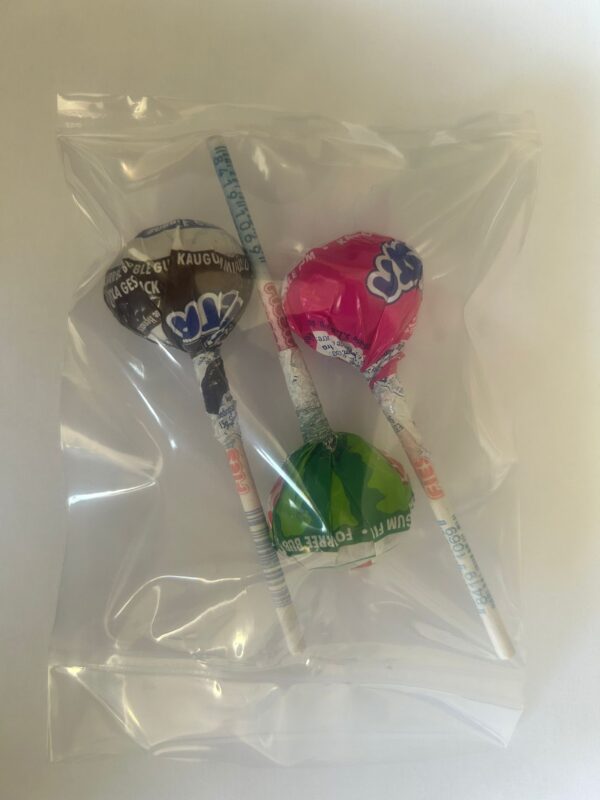 Candyman Bubble Gum Lolly mix 3 stuks
