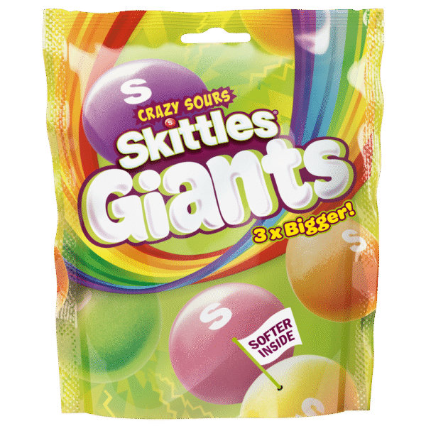 Skittles Giants crazy sour